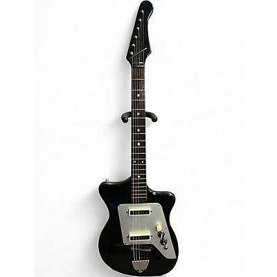 Used 1960s Tiesco Electric Black Solid Body Electric Guitar