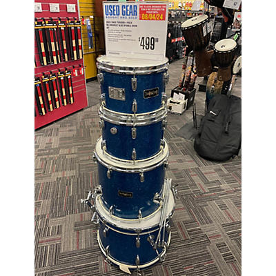 Torodor Used 1960s Torodor 4 piece MIJ Drumset Blue Sparkle Drum Kit