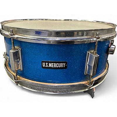 Used 1960s Us Mercury 14X5 Luan Blue Sparkle Drum