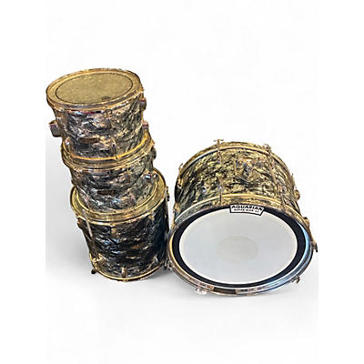 Used 1960s Whitehall 4 Piece Kit Black Diamond Pearl Drum Kit