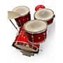 Used 1966 Ludwig 4 Piece Club Date Red Sparkle Drum Kit Red Sparkle
