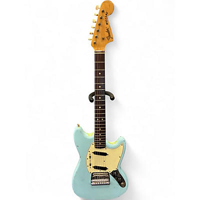 Used 1968 Fender Mustang Daphne Blue Solid Body Electric Guitar