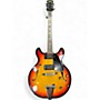 Used 1970s Aria 5210T 3 Tone Sunburst Hollow Body Electric Guitar 3 Tone Sunburst