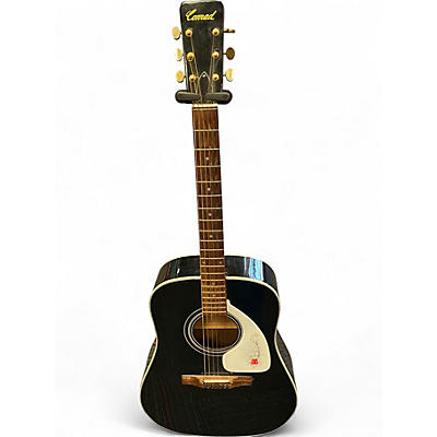 Used 1970s Conrad 40210 Black Acoustic Guitar