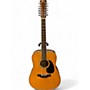 Used 1970s Fender F80-12 Natural 12 String Acoustic Guitar Natural