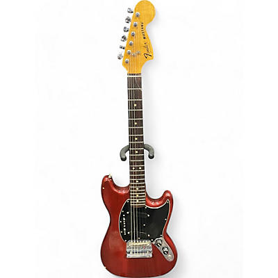 Fender Used 1970s Fender MUSTANG TRANSPARENT RED Solid Body Electric Guitar