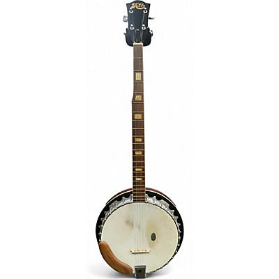 Used 1970s Hondo HB75 Natural Banjo