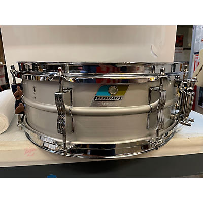 Ludwig Used 1970s Ludwig 14X5  Acrolite Snare Drum Brushed Aluminum