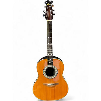 Used 1970s Ovation 1112 Natural Acoustic Electric Guitar