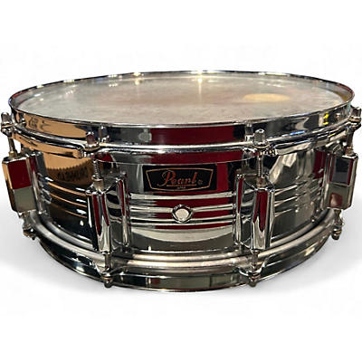 Used 1970s Pearl 5X14 Jupiter Chrome Over Brass Drum