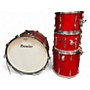 Used 1970s Premier 4 Piece PROJECTOR Candy Apple Red Drum Kit Candy Apple Red