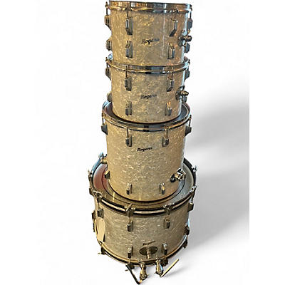 Used 1970s Rogers 4 Piece Drumset Pearl Drum Kit