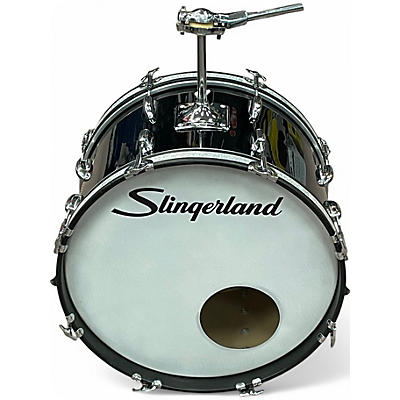 Used 1970s Slingerland 3 Piece Jazz Black Drum Kit