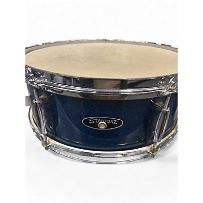 Used 1970s Stewart snare blue sparkle Drum