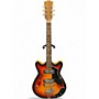 Used 1970s Unbranded DOUBLE CUT HOLLOW BODY 3 Color Sunburst Hollow Body Electric Guitar 3 Color Sunburst