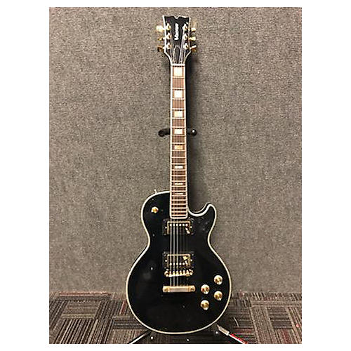 Used 1970s VOXTON LP-STYLE Black Solid Body Electric Guitar Black