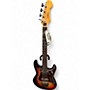 Used 1970s Ventura Double Cutaway Sunburst Electric Bass Guitar Sunburst
