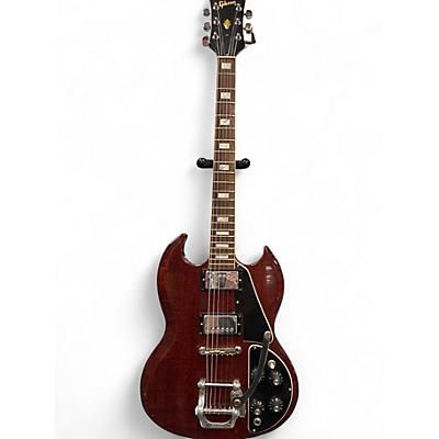 Used 1972 Gibson SG Deluxe Cherry Solid Body Electric Guitar
