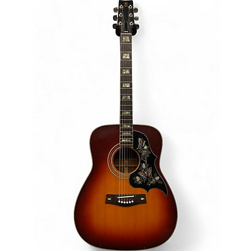 Yamaha Used 1975 Yamaha FG700S 2 Color Sunburst Acoustic Guitar 2 Color Sunburst