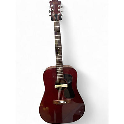 Used 1976 Guild D25CH Wine Red Acoustic Electric Guitar