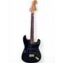 Used 1977 Fender Standard Stratocaster Black Solid Body Electric Guitar Black