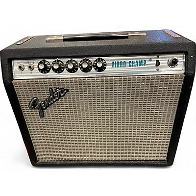 Fender Used 1977 Fender Vibro Champ 1x8 Tube Guitar Combo Amp