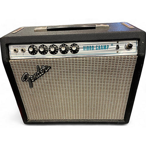 Fender Used 1977 Fender Vibro Champ 1x8 Tube Guitar Combo Amp