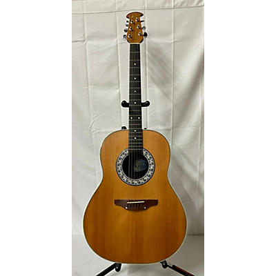 Ovation Used 1980 Ovation 1111 Natural Acoustic Electric Guitar