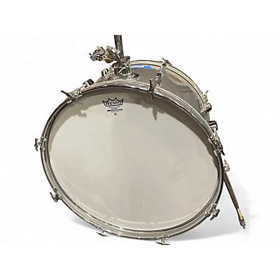 Used 1980 Pearl 5 Piece drum set Silver Drum Kit