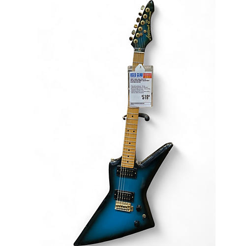 Aria Used 1980s Aria Pro II ZZ Deluxe Blue Burst Solid Body Electric Guitar Blue Burst