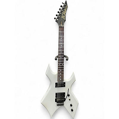 Used 1980s B.C. Rich Warlock White Solid Body Electric Guitar