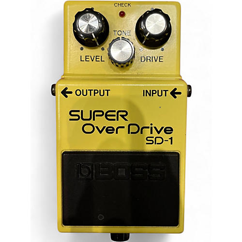 Used 1980s BOSS SD1 Super Overdrive Effect Pedal