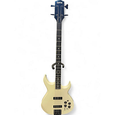 Used 1980s Carvin LB60 Pearl White Electric Bass Guitar