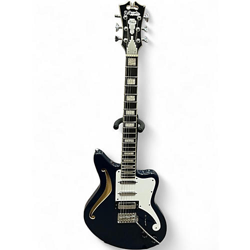 Used 1980s D'Angelico Premier Series Bedford SH NAVY BLUE Hollow Body Electric Guitar NAVY BLUE