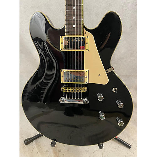 Electra Used 1980s Electra X420 Black Hollow Body Electric Guitar Black