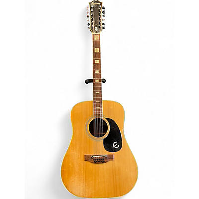 Used 1980s Epiphone FT365 Natural 12 String Acoustic Guitar