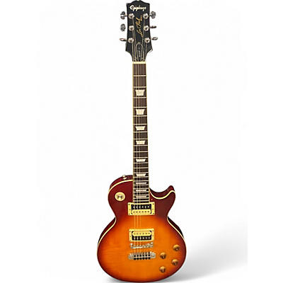 Used 1980s Epiphone Les Paul Standard Sunburst Solid Body Electric Guitar