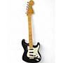 Used 1980s Fender International Colors Stratocaster  Black and White Solid Body Electric Guitar Black and White