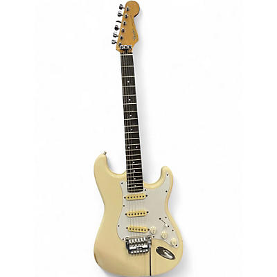 Used 1980s Fender STRATOCASTER WHITE Solid Body Electric Guitar