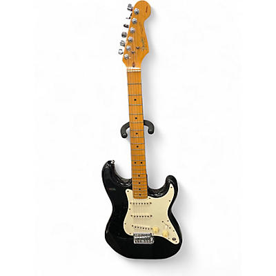 Used 1980s Fender Standard Stratocaster Black Solid Body Electric Guitar