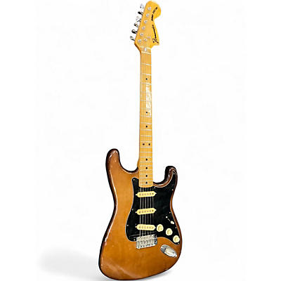 Used 1980s Fernandes Burny Custom Stratocaster  Brown Solid Body Electric Guitar