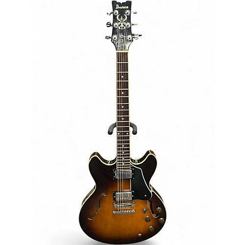 Used 1980s Ibanez AS80 Heritage Cherry Sunburst Hollow Body Electric Guitar Heritage Cherry Sunburst