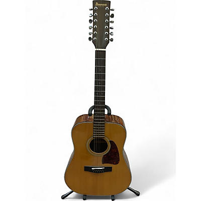 Used 1980s Ibanez V302 Natural 12 String Acoustic Guitar