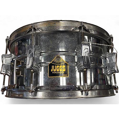 Used 1980s Juggs Percussion 14X6.5 Snare Metal Drum Metal 213