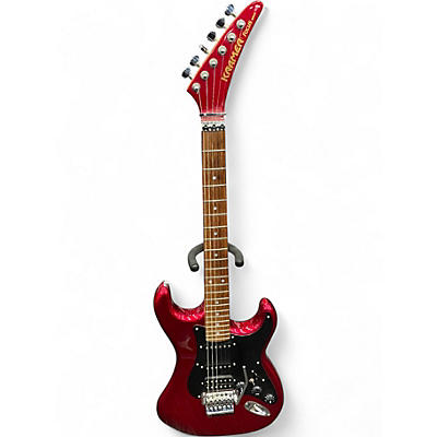 Used 1980s Kramer FOCUS 3000 Candy Apple Red Solid Body Electric Guitar