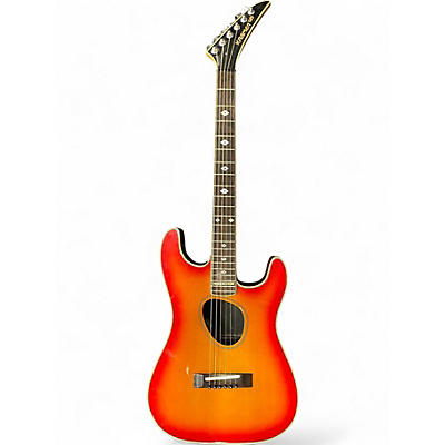 Used 1980s Kramer Ferrington Sunburst Acoustic Electric Guitar