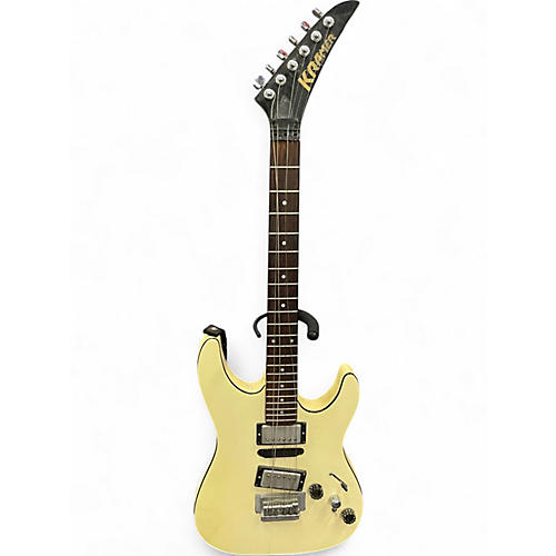 Used 1980s Kramer Pacer Classic Cream Solid Body Electric Guitar Cream