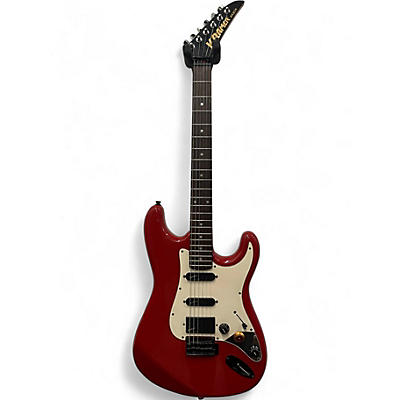Used 1980s Kramer ZX30H Red Solid Body Electric Guitar