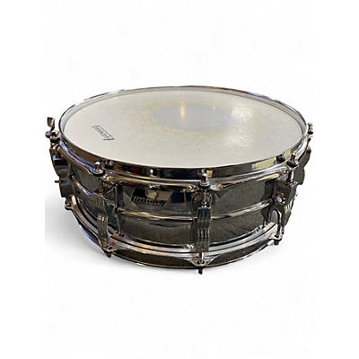 Used 1980s Ludwig 14X5 ROCKER SNARE Chrome Drum