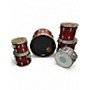 Used 1980s Ludwig 6 Piece Classic Maple Ruby Drum Kit Ruby